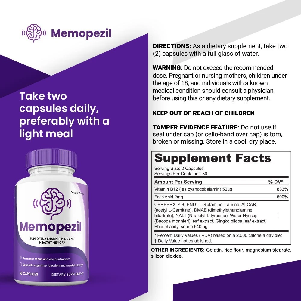 MemoPezil safety and possible effects